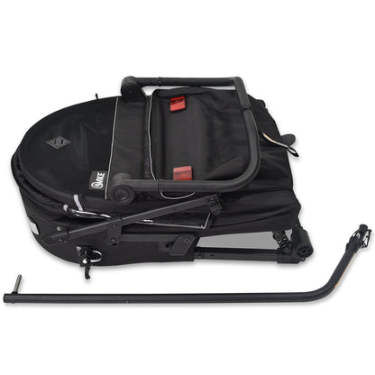 Wike Premium Suspension Children's Bike Trailer with Stroller & Jogging Kit - Black
