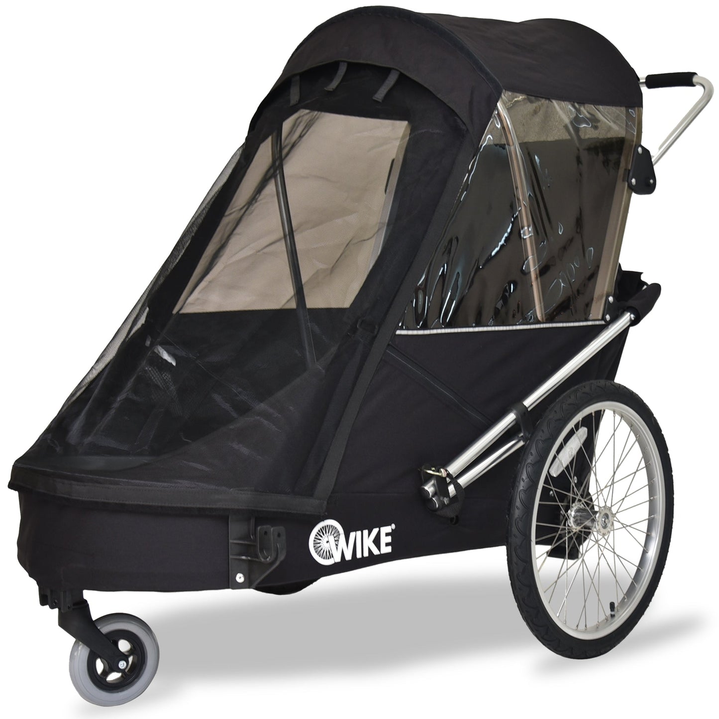 Wike Special Needs Large Bike Trailer with Stroller & Jogging Kit - Black
