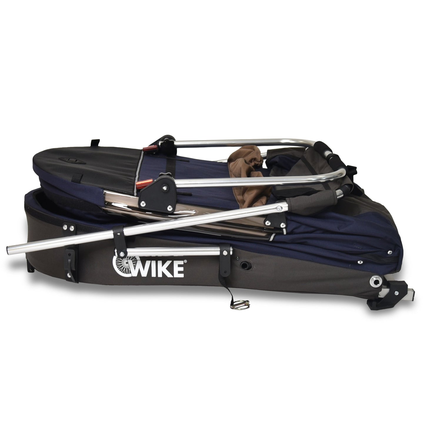Wike Special Needs Large Bike Trailer with Stroller & Jogging Kit - Navy & Brown
